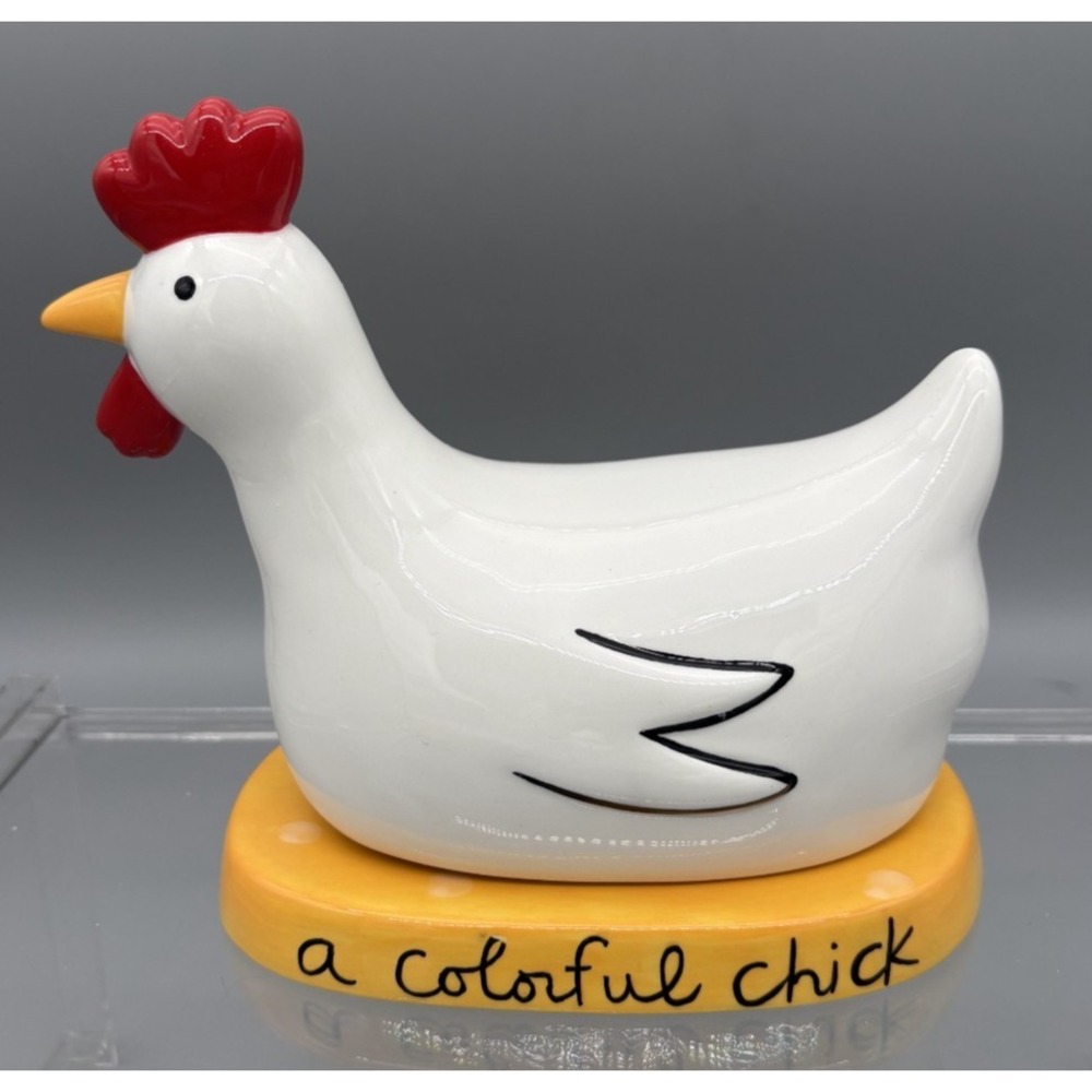 Vintage Silvestri Salt And Pepper Shaker Chicken & Eggs Set Sandra Magsamen READ